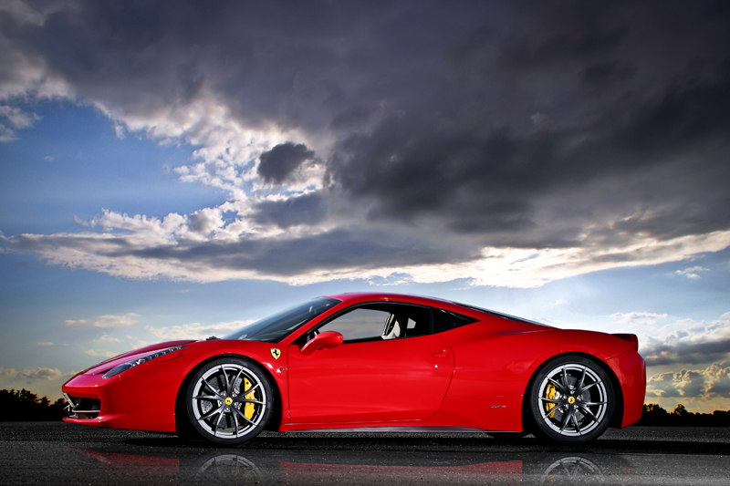 20 rims in color canna di fucile for the 458 Italia with approval from 